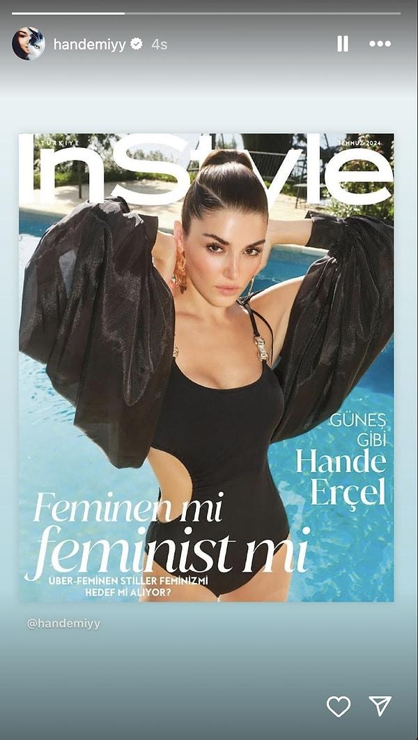 Hande Erçel, InStyle'ın Temmuz ayı kapağı oldu, ortalığı ayağa kaldırdı.