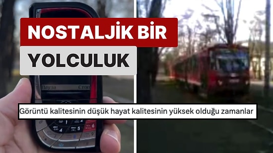 Bir Dönemin Efsanesi Olan Cep Telefonuyla Çekilen Video İzleyenleri Maziye Götürüyor!