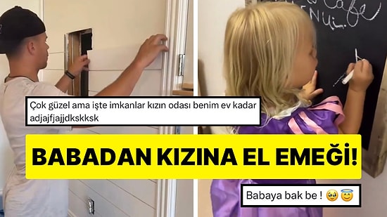 Küçük Kızına Elleriyle Minik Bir Ev İnşa Eden Baba Beğenileri Topladı