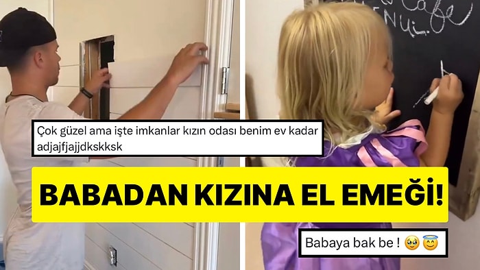 Küçük Kızına Elleriyle Minik Bir Ev İnşa Eden Baba Beğenileri Topladı