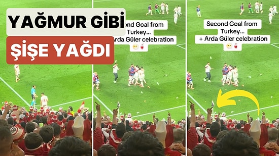 Su Şişeleri Fırlattılar: Arda Güler'in Korner Kullandığı Anlar Rakip Tribünden Böyle Görüntülendi