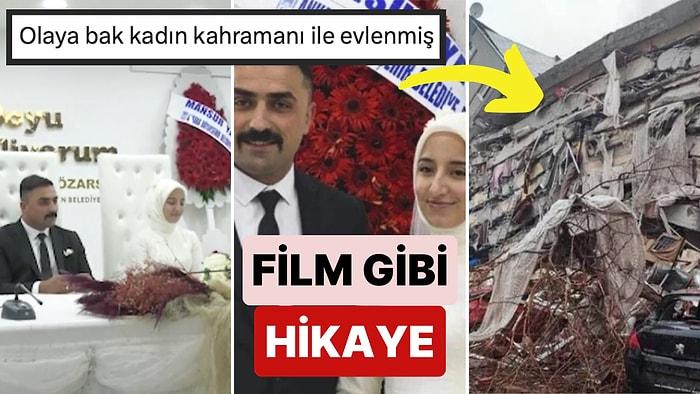 Film Gibi Hikaye: Kahramanmaraş'ta Enkaz Altında Kalan Kadın Kendisini Kurtaran İtfaiye Eriyle Evlendi