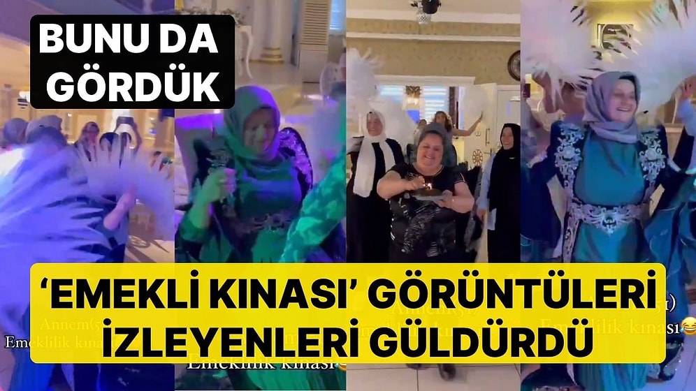 Bunu da Gördük! Emekli Kınası Yapan Kadının Keyifle Oynadığı Anlar İzleyenleri Güldürdü