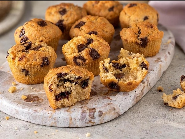 4. Çikolata Parçacıklı Kurabiye Muffin