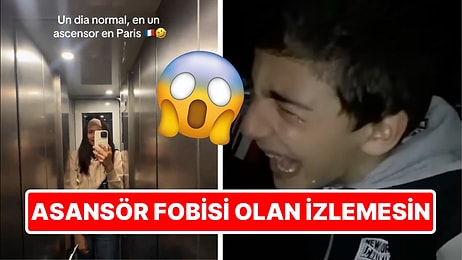 Fobisi Olan İzlemesin! Sosyal Medya Kullanıcısının Nefesinizi Kesecek Darlıktaki Asansör Macerası