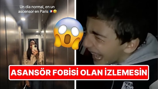 Fobisi Olan İzlemesin! Sosyal Medya Kullanıcısının Nefesinizi Kesecek Darlıktaki Asansör Macerası