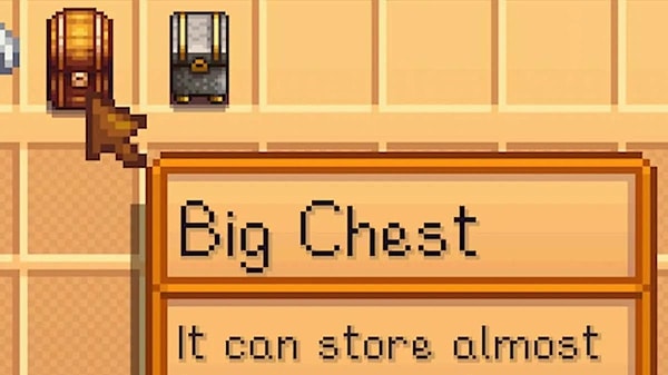 2- Expand Your Inventory with Chests.