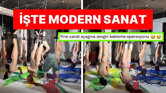 Modern Sanat Çalışmaları Yine Şaşırtmadı: Kadınları Fırça Olarak Kullandılar