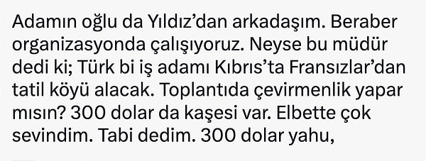 300 dolara tercüme işi.