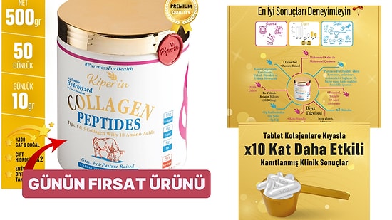 Günün Fırsatı: Çok Satanlar Listesinin Yıldızı Kiperin Collagen Avantajı!