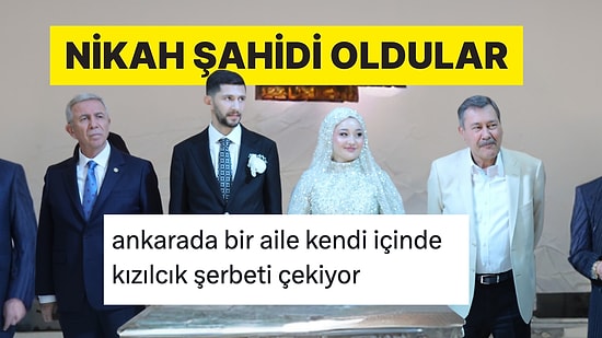 Mansur Yavaş ve Melih Gökçek'in Aynı Anda Nikah Şahidi Olmasına İki Çift Lafı Olan Kişiler