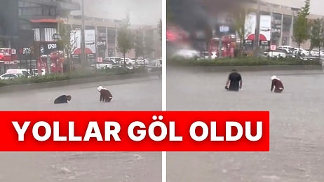 Ankara’da Sağanak Yağışın Ardından Yer Yer Göller Oluştu: Vatandaşlar Zorlu Anlar Yaşadı