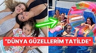 Hande Erçel "Sevgisi Kalbimi Büyüttü" Dediği Yeğeni Mavi ve Kardeşi Gamze Erçel'le Havuz Keyfi Yaptı!