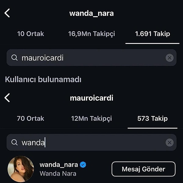 Aynı zamanda yıldız futbolcunun menajeri olan Wanda Nara'nın Icardi'yi sosyal medyadan takip etmeyi bırakması iddiaları güçlendirdi diye düşünürken ayrılığı resmen doğrulayan açıklama da geldi.