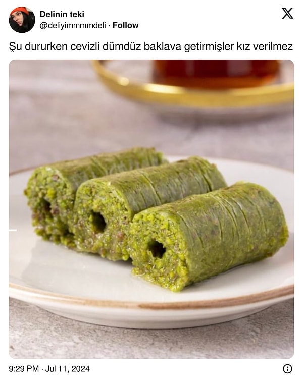 Baklavayı yeterli bulmayanlar da... 👇