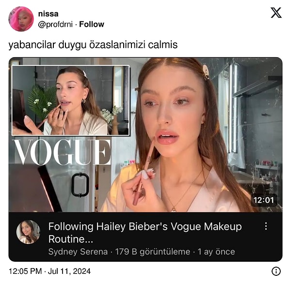 Biraz da Hadise serpiştirmiş.