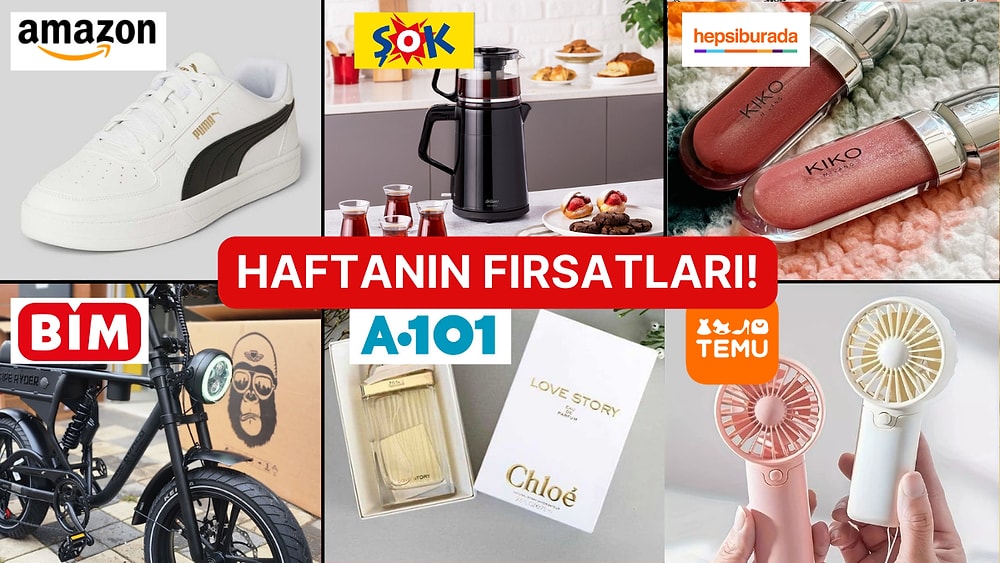 Haftanın Tüm İndirimleri Burada! Hepsiburada'dan Amazon'a Dikkat Çeken İndirimler ve Aktüel Katalogları