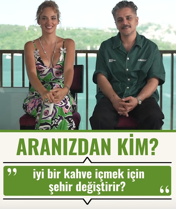 "Aranızdan kim?" oyunu oynayan ikili, Zeytin Ağacı'ndaki rol arkadaşlarının enlerini anlatırlarken, ortaya son derece komik anlar çıktı.