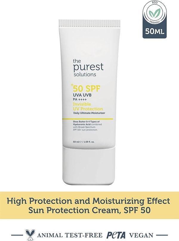 12. The Purest Solutions Güneş Koruyucu Krem SPF 50