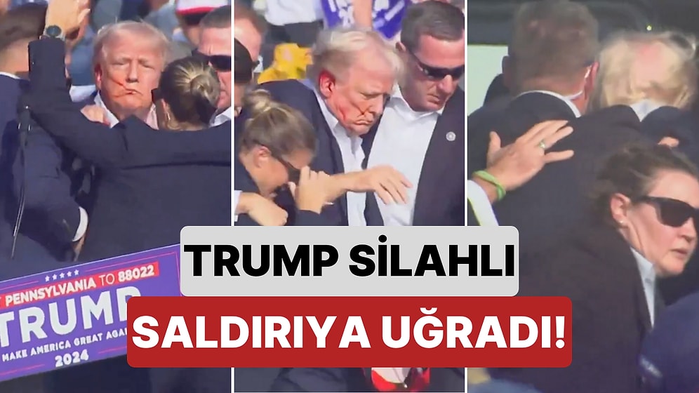 Seçim Turundaki Donald Trump'a Pensilvanya Mitingi Sırasında Silahlı Saldırı Gerçekleştirildi!