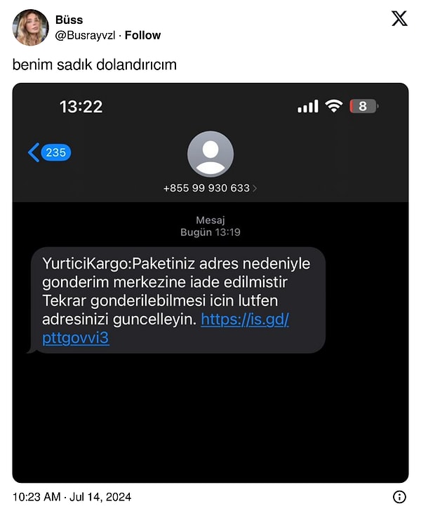 Sık sık aynı numaradan mesaj alan kadın Twitter (X) hesabından dolandırıcıları böyle ifşaladı. Ardından acı ama gerçek hikayeler gelmeye başladı.👇