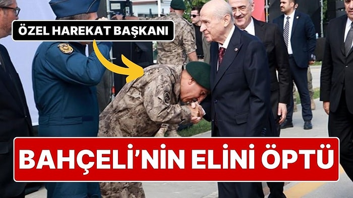 Özel Harekat Başkanı, MHP Genel Başkanı Devlet Bahçeli’nin Elini Öptü