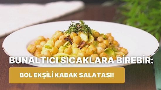 Bu Sıcaklarda İyi Gider: Bol Ekşili Kabak Salatası Nasıl Yapılır?