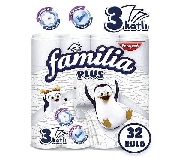 Familia Plus 3 Katlı Tuvalet Kağıdı