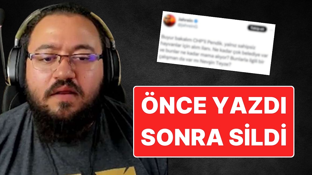 "Buyur Bakalım CHP'li Pendik": "Yanlış Parti Adı Yazdığım İçin Sildim" Diyen Jahrein Tepkilerden Kaçamadı!