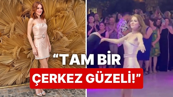 Tüm Hünerlerini Sergiledi: Kuzeninin Düğününde Kafkas Dansı Yapan Elçin Sangu Çerkezliğini Gösterdi!