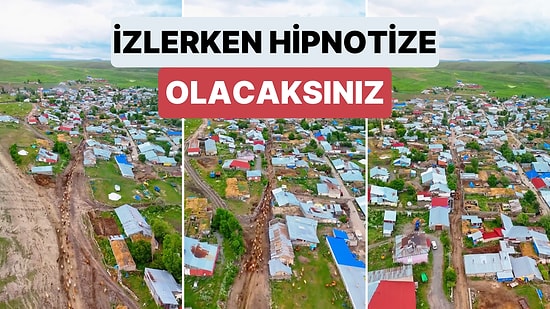 Sarıkamış'ta Otlaktan Dönen İneklerin Kendi Evlerini Tanıyıp Düzenli Bir Şekilde Sürüden Ayrıldığı Anlar