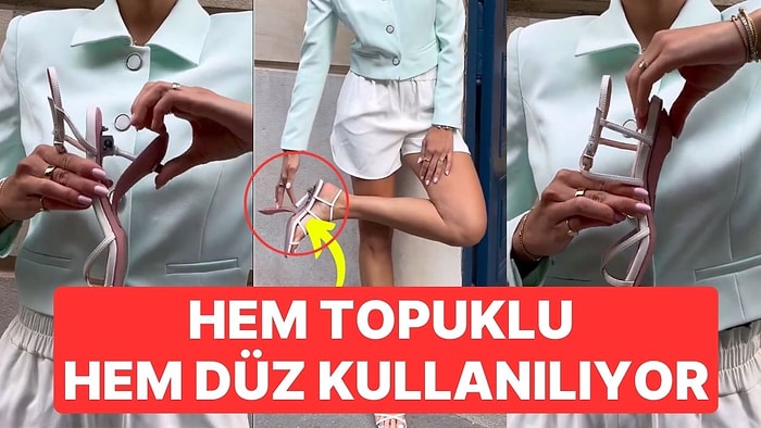 Hem Topuklu Hem de Düz Kullanılan Ayakkabının Tasarımı Beğeni Topladı