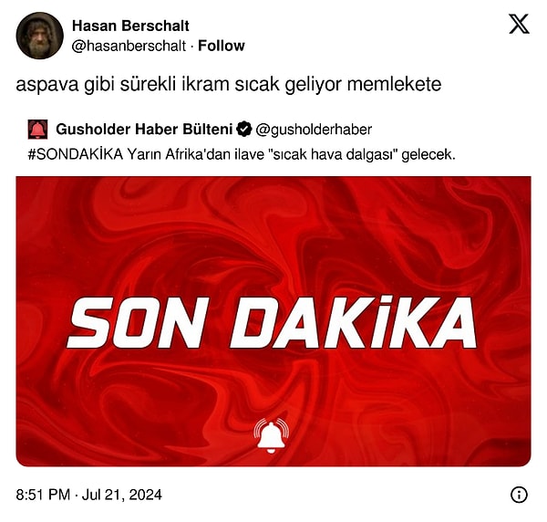 Sürekli bir şeyler geliyor.