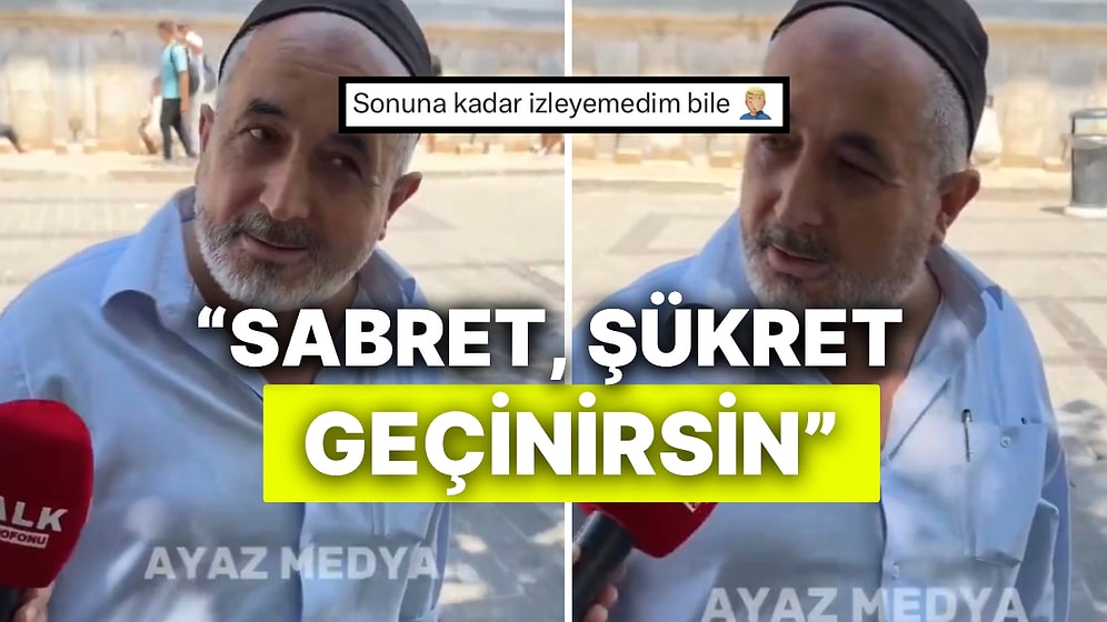 Emekli Maaşıyla Vatandaşlar Nasıl Geçinecek Sorusuna “Geçinecek Tabii ki, Normal Para!” Diyen Amca