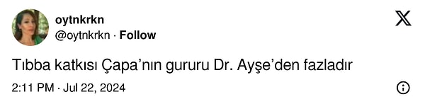 Kendisine gönderdiği 'Çapa'nın gururu' çelengiyle çokça konuşulan sahte doktor Ayşe Özkiraz unutulmadı!