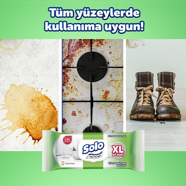 9. Pratik temizlik için Solo XL yüzey temizleme havlusu uygun fiyatı ile stokçularını bekliyor.