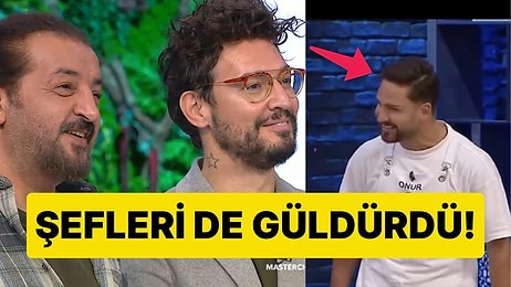 MasterChef Onur'un Mehmet Şef Taklidi Stüdyoyu Kırdı Geçirdi!