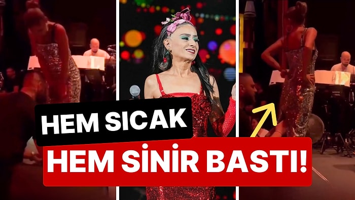 Hem Sıcak Hem Sinir Bastı: Konserin Ortasında Kafası Atan Yıldız Tilbe, Korumasına Elbisesini Kestirdi!