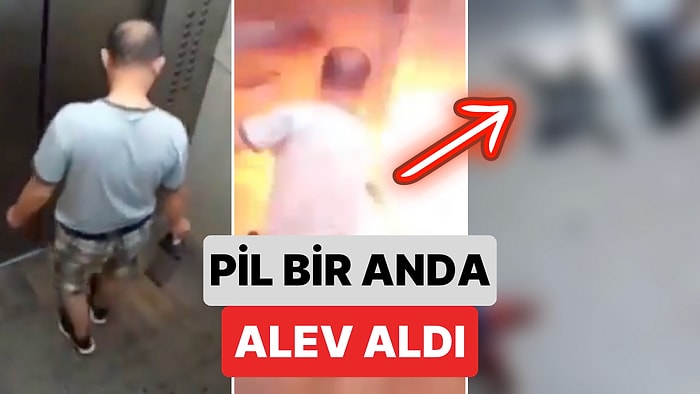 Aracını Şarj Etmek İçin Çıkarttığı Lityum Pille Asansöre Binen Adam Pil Alev Alınca Feci Şekilde Can Verdi