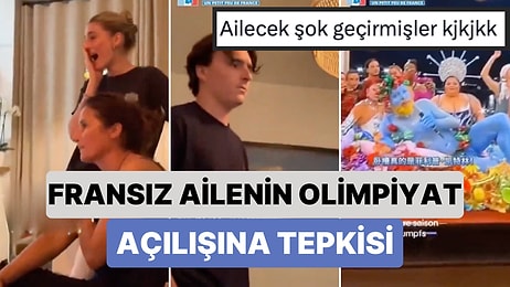 Utançtan Odayı Terk Etti: Fransız Bir Ailenin Olimpiyat Açılışını Şaşkınlıkla İzlediği Anlar