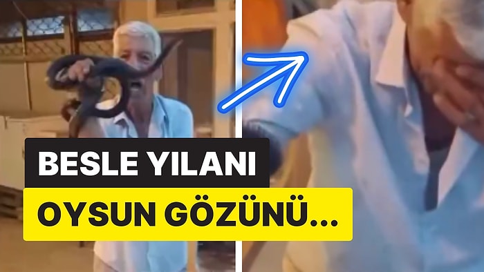 Adana'da Bir Vatandaş Beslediği Yılan Tarafından 2 Kere Isırıldı!