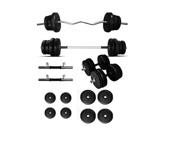 Borçinspor Halter-Dambıl Seti Z Barlı Ağırlık Seti Vücut Geliştirme Seti 38 kg