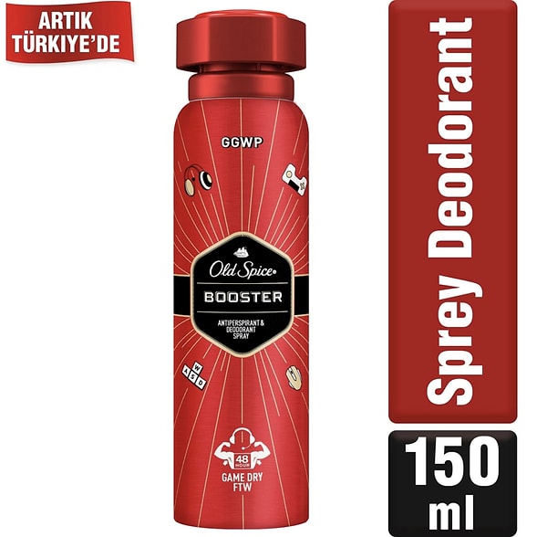 6. Old Spice Sprey Deodorant 150 ml Booster