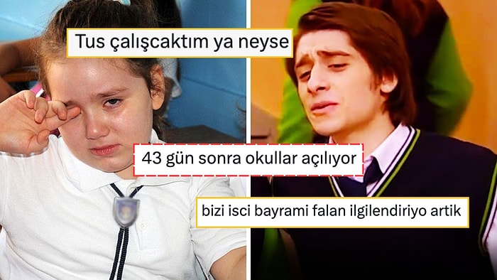 Yaz Tatilinin Bitmesine İsyan Ederek Öğrencilerin Duygularına Tercüman Olan Kullanıcılar