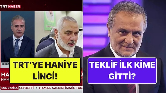 TRT'ye 'Haniye' Lincinden Milyoner'de İlk Teklif Giden Sunucuya Televizyon Dünyasında Bugün Yaşananlar