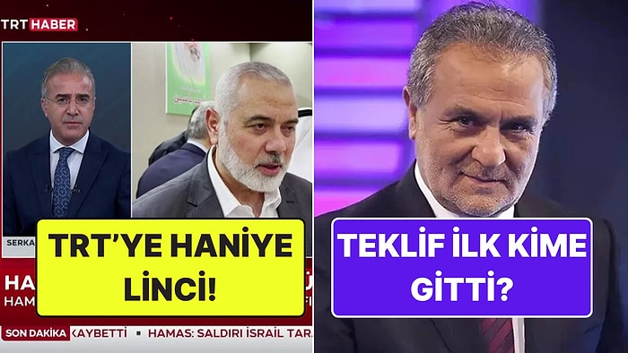 TRT'ye 'Haniye' Lincinden Milyoner'de İlk Teklif Giden Sunucuya Televizyon Dünyasında Bugün Yaşananlar