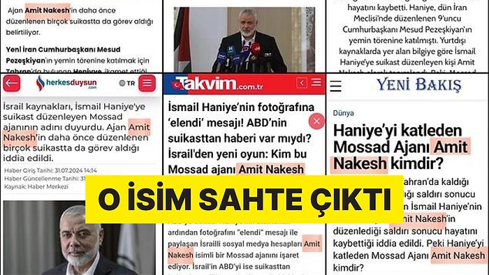 Hamas Lideri Haniye'nin Suikastçisi Olduğu Söylenen Ajan Troll Çıktı