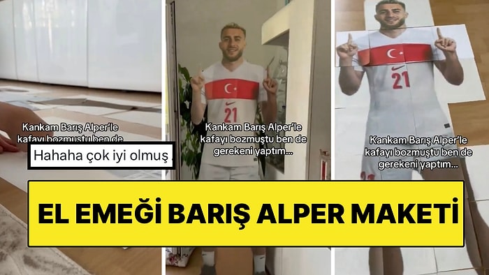 Barış Alper Hayranı Arkadaşına Futbolcunun Maketini Yapan Kadın Güldürdü