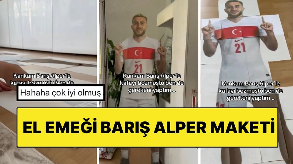 Barış Alper Hayranı Arkadaşına Futbolcunun Maketini Yapan Kadın Güldürdü