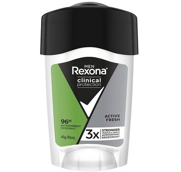 7. Rexona Clinical Protection Erkek Stick Deodorant Active Fresh Ter Kokusuna Karşı Koruma 45 ML